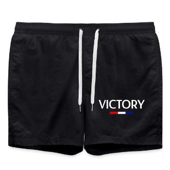 La victoire - Short de bain - noir - Devant - AI Model Male 185 light (185cm)