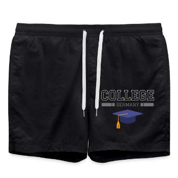 College - Swim Trunks - black - Front - AI Model Male 185 light (185cm)