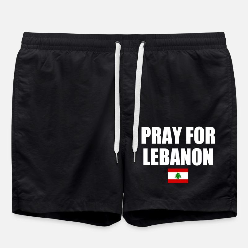 Pray for lebanon - Short de bain - noir