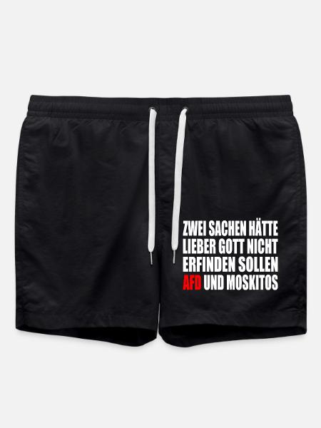 Against the right - Swim Trunks - black