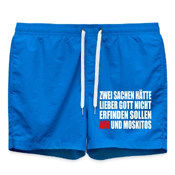 Against the right - Swim Trunks - cobalt blue - Front