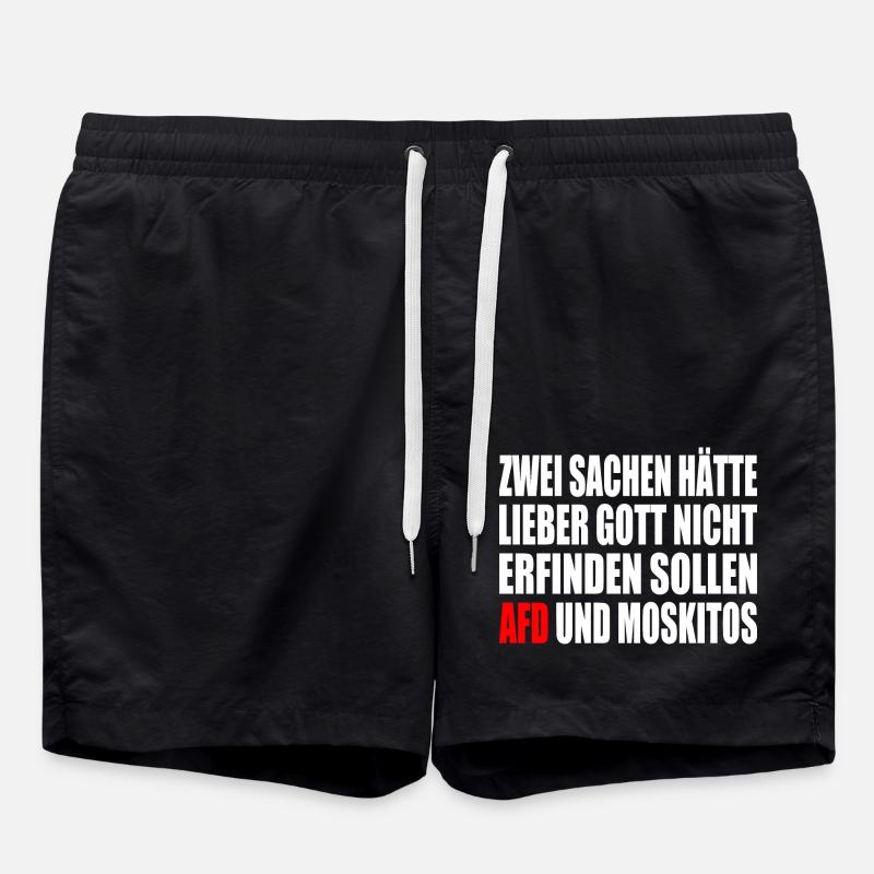 Against the right - Swim Trunks - black