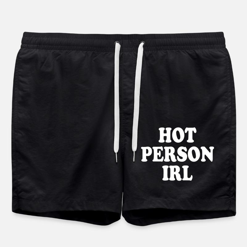 Hot person irl - Swim Trunks - black