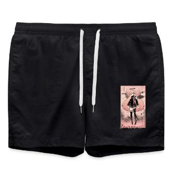 Bright Space Dream - Swim Trunks - black - Front - AI Model Male 185 light (185cm)