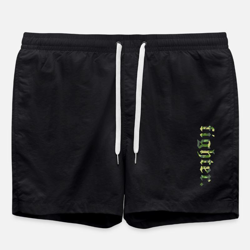 Chasseur FischerS. Camuflage Classique - Short de bain - noir