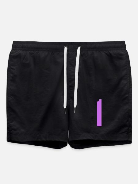 1 - Short de bain - noir