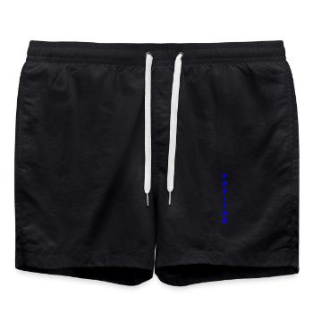 Vendredi - bleu - Short de bain - noir - Devant - AI Model Male 185 light (185cm)