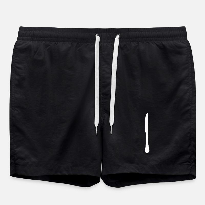 besteck_messer - Badeshorts - Schwarz
