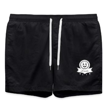 Lööli EMBLEM - Badeshorts - Schwarz - Vorne - AI Model Male 185 light (185cm)