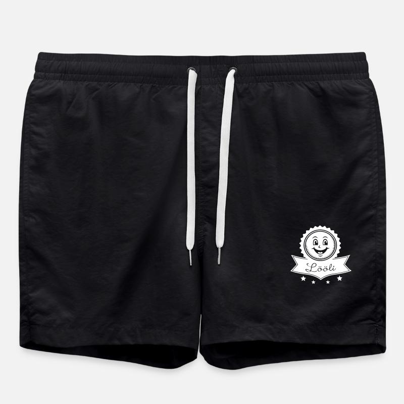 Lööli EMBLEM - Swim Trunks - black