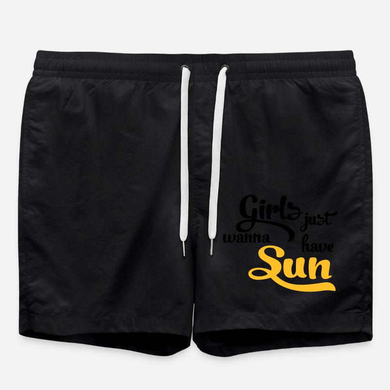 Soleil - Short de bain - noir