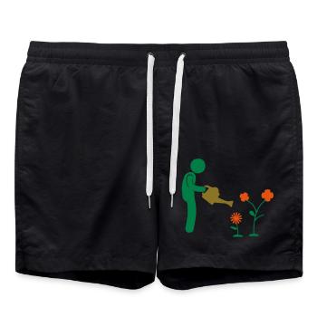 jardinage - Short de bain - noir - Devant - AI Model Male 185 light (185cm)