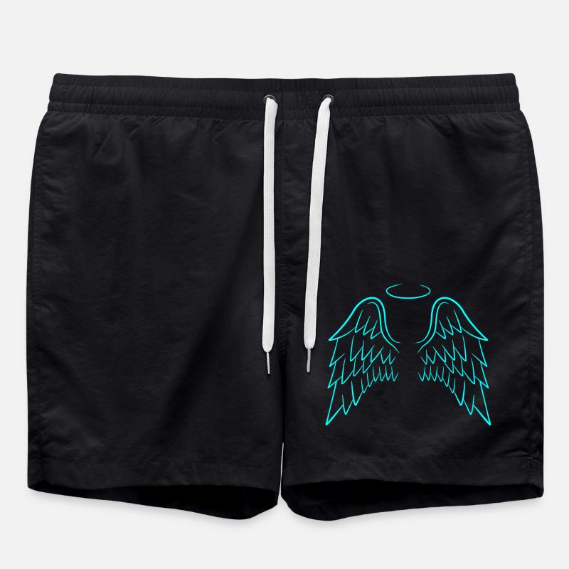 Engelsflügel Flügel Engel - Badeshorts - Schwarz