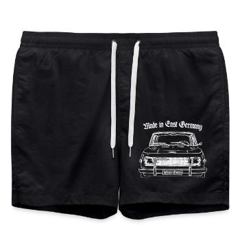 Oldtimer DDR W 353 Retro Tuning Low #lowddr - Badeshorts - Schwarz - Vorne - AI Model Male 185 light (185cm)