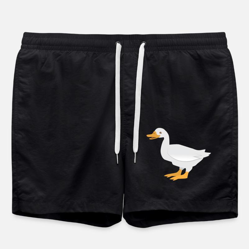 Canard blanc debout - Short de bain - noir