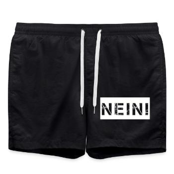 Nein - Badeshorts - Schwarz - Vorne - AI Model Male 185 light (185cm)