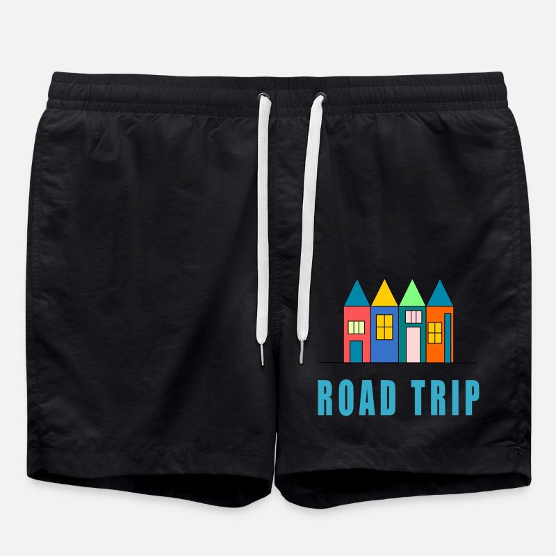 VIVE LES VACANCES. VACANCES. BONNES VACANCES - Short de bain - noir