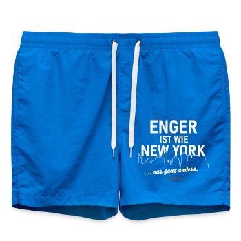 Enger ist wie New York ... nur ganz anders - Badeshorts - Cobalt blue - Vorne
