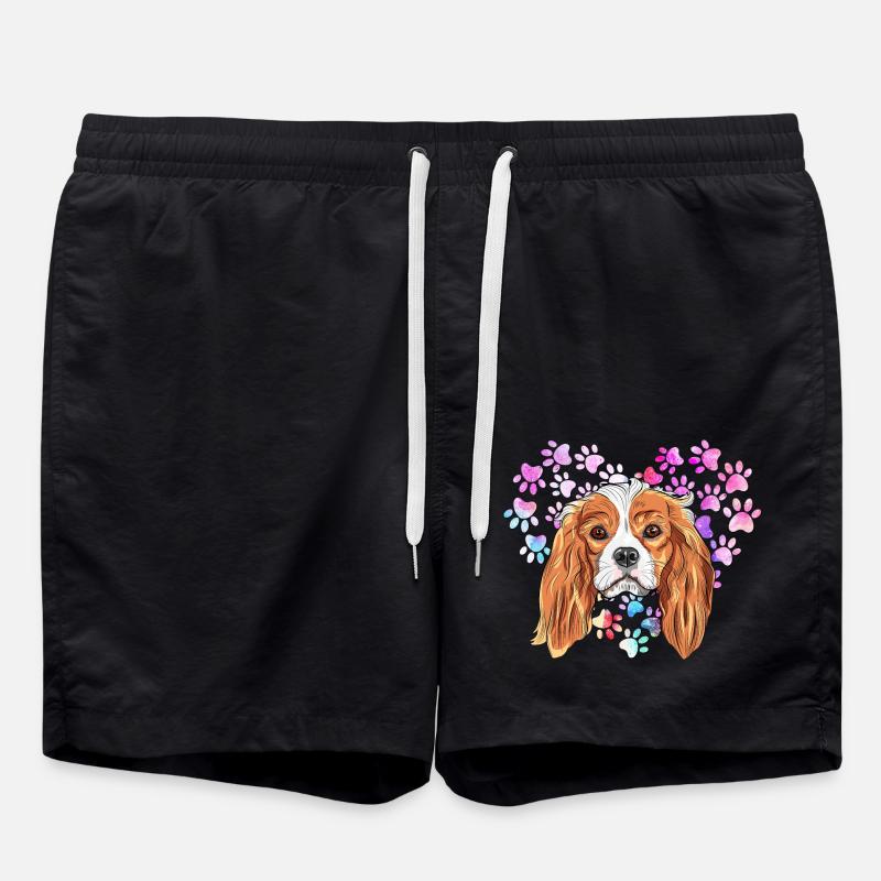 Cavalier King Charles Épagneul - Short de bain - noir