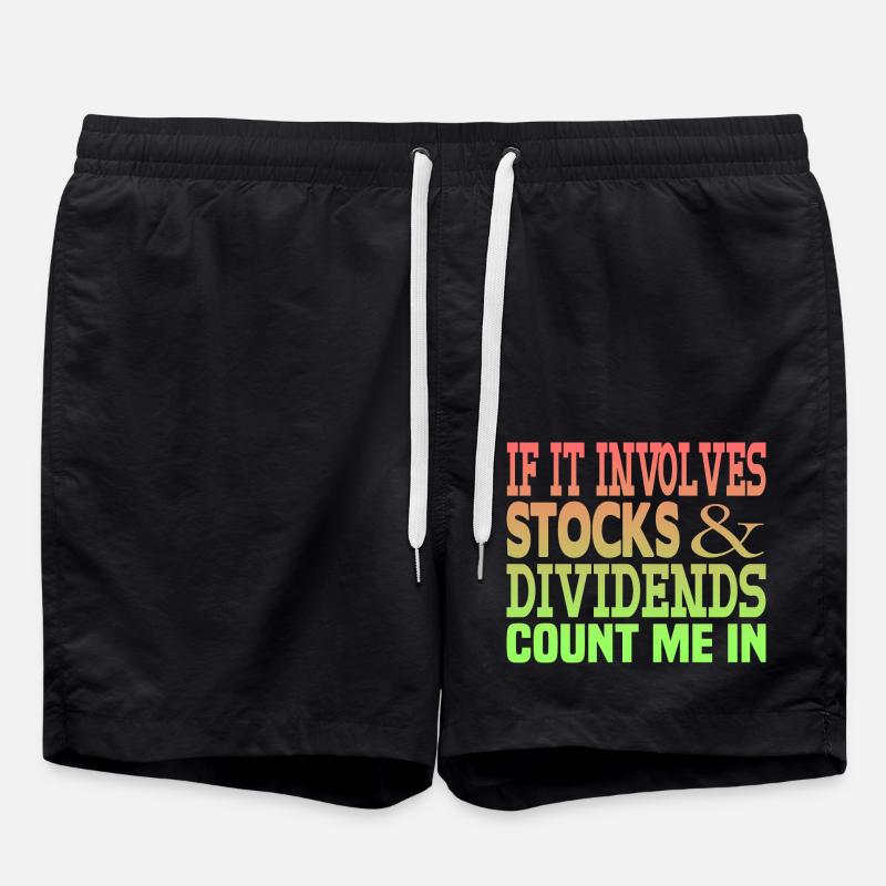 Shares Dividend - Swim Trunks - black