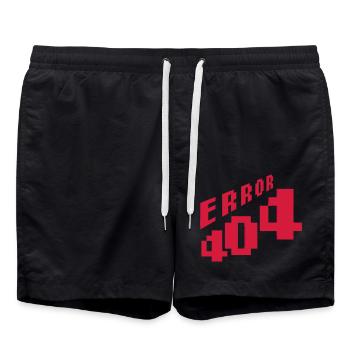 Network Lost Error 404 - Swim Trunks - black - Front - AI Model Male 185 light (185cm)