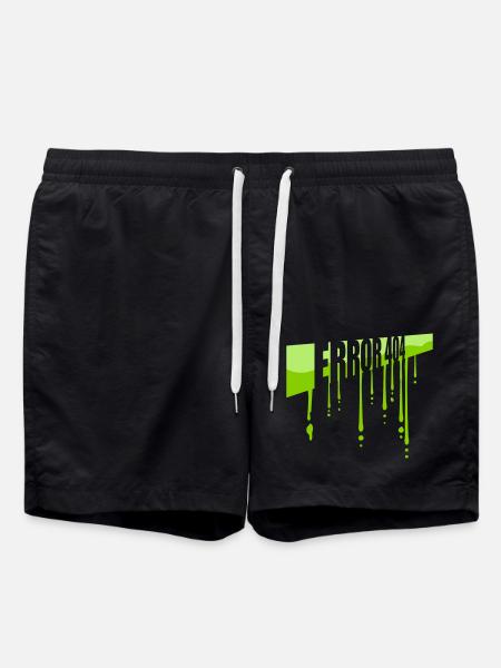 Mucus Drops Error 404 - Swim Trunks - black