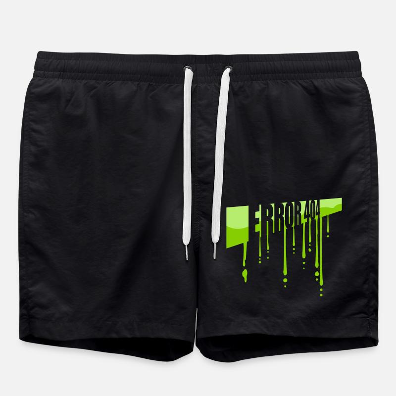 Schleim Tropfen Error 404 - Badeshorts - Schwarz