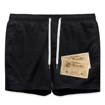Geld Vintage - Badeshorts - Schwarz - Vorne - AI Model Male 185 light (185cm)