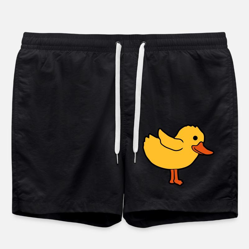 Dessin animé canard mignon poussin - Short de bain - noir