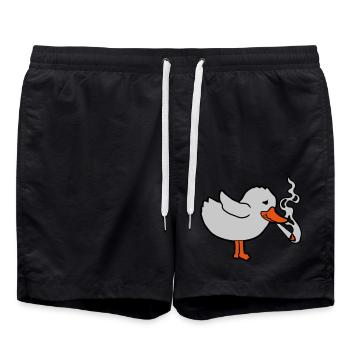 Joint Smoking Chick Weed - Swim Trunks - black - Front - AI Model Male 185 light (185cm)