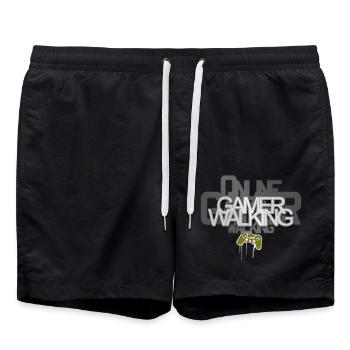 Marche des joueurs - Short de bain - noir - Devant - AI Model Male 185 light (185cm)
