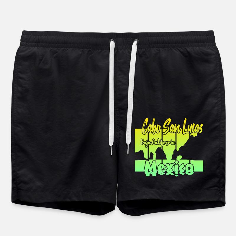 Cabo San Lucas Mexico - Swim Trunks - black