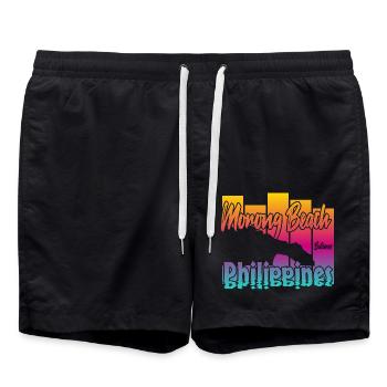 Morong Beach Philippines - Short de bain - noir - Devant - AI Model Male 185 light (185cm)