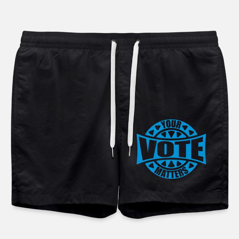 votre vote compte citation - Short de bain - noir