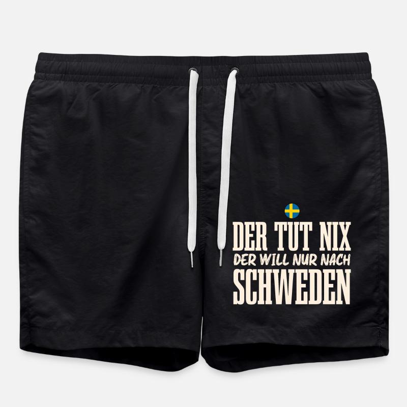 Schweden - Badeshorts - Schwarz