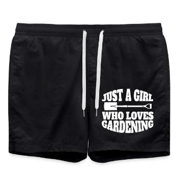 Gardener Garden Girl Orchard Hobby Gardener - Swim Trunks - black - Front - AI Model Male 185 light (185cm)