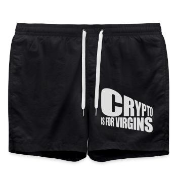 Crypto est pour les vierges - Short de bain - noir - Devant - AI Model Male 185 light (185cm)
