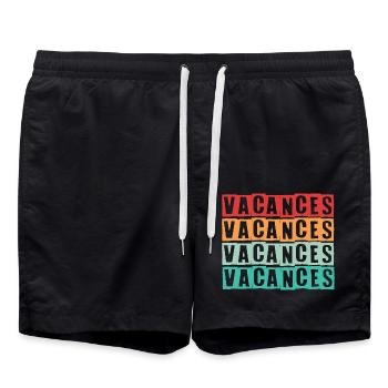 En Vacances - Short de bain - noir - Devant - AI Model Male 185 light (185cm)