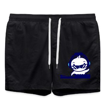 Chick Bird DJ Mixer Party Music Little Bird Cute - Swim Trunks - black - Front - AI Model Male 185 light (185cm)