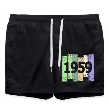 1959 - Swim Trunks - black - Front - AI Model Male 185 light (185cm)