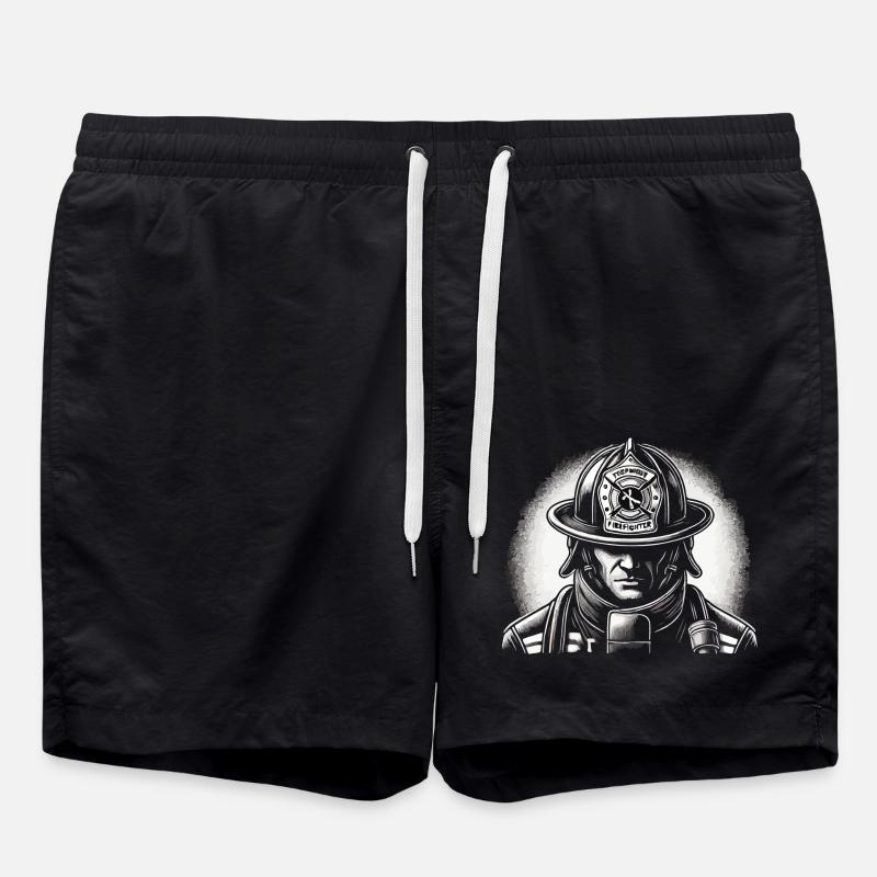 sapeurs-pompiers - Short de bain - noir
