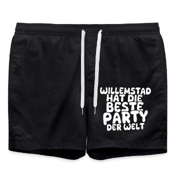 Destination de vacances Willemstad - Short de bain - noir - Devant - AI Model Male 185 light (185cm)