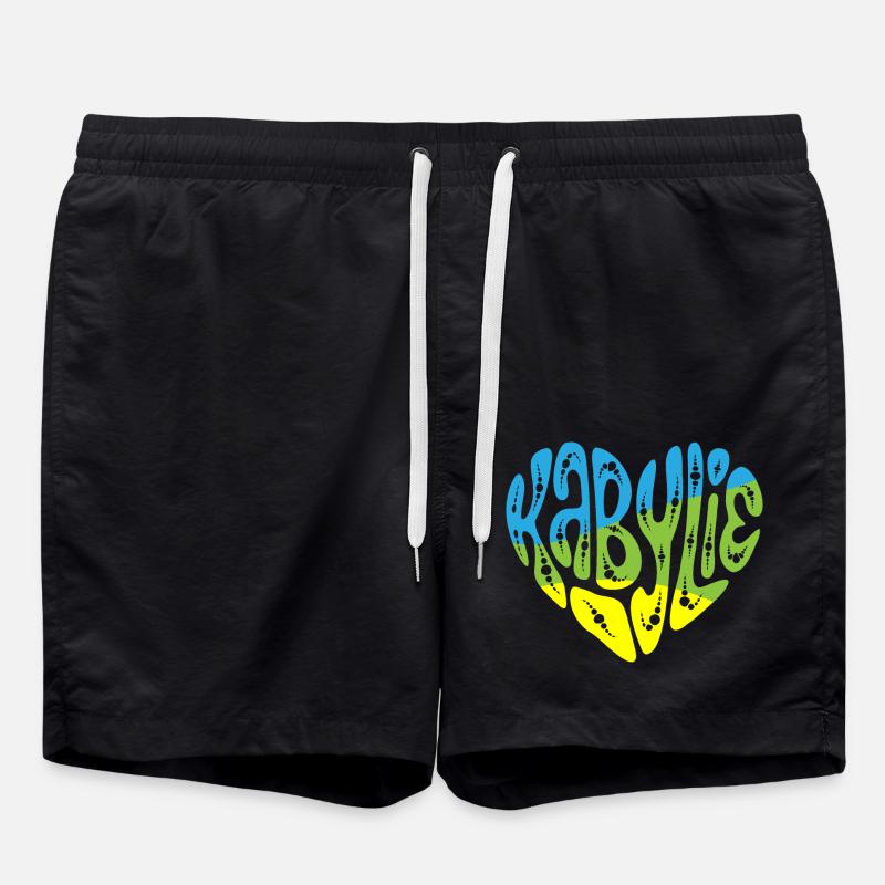 Kabylie Dans Mon Cœur - Short de bain - noir