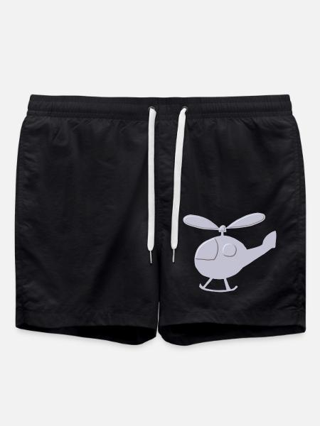 Helicopter Relief - Swim Trunks - black