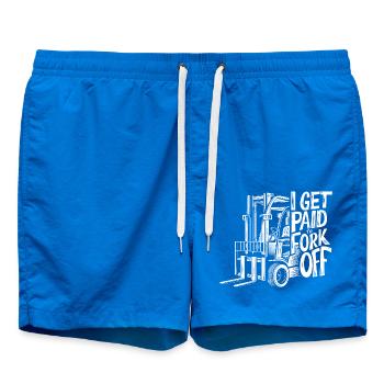 Get paid for forking - Swim Trunks - cobalt blue - Front