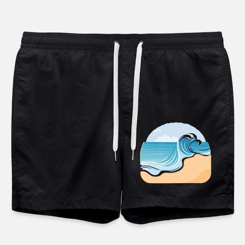 Sandy beach - Swim Trunks - black