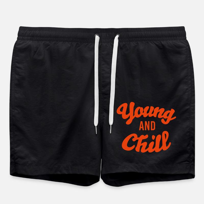 Junges Zitat - Badeshorts - Schwarz