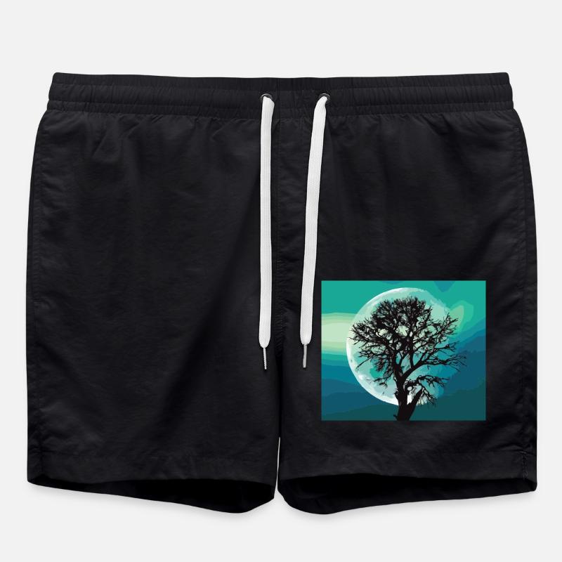 Moon - Swim Trunks - black