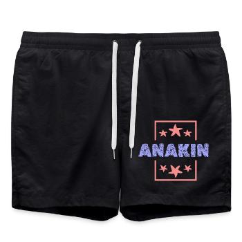Anakin dans le rôle d’Anakin - Short de bain - noir - Devant - AI Model Male 185 light (185cm)