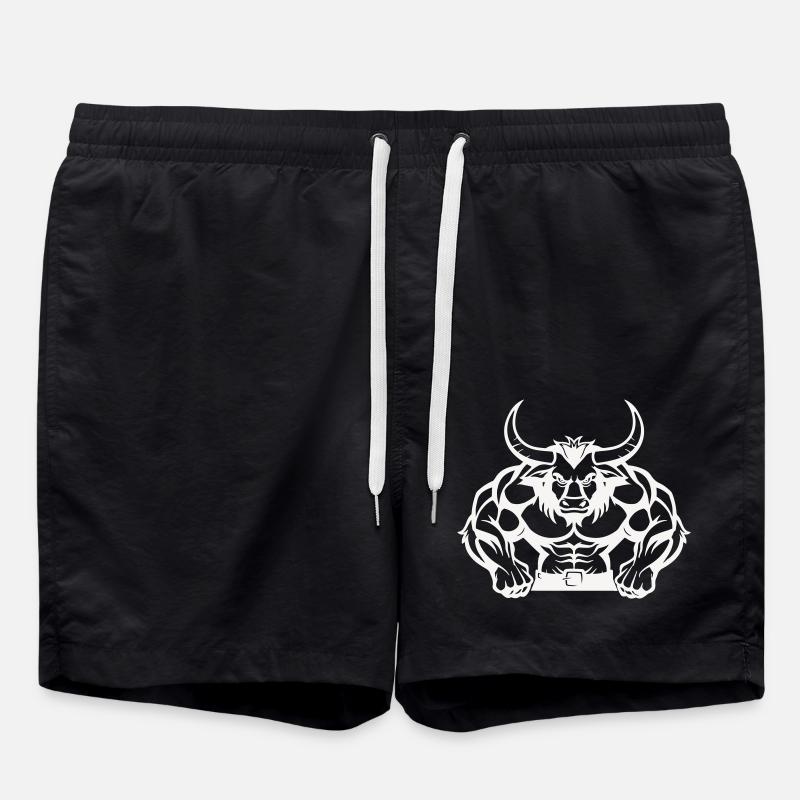 stier tier beast - Badeshorts - Schwarz